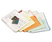 Ring Binder Divider Pockets With Index Tabs, Letter, Assorted Colors, 5/Pack