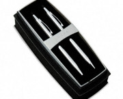 Classic Century Ballpoint Pen & Pencil Set, Chrome/Black Accent
