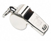 Sports Whistle, Heavy-Duty Metal, Silver, Dozen