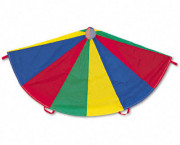 Nylon Multicolor Parachute, 24-ft. diameter, 20 Handles