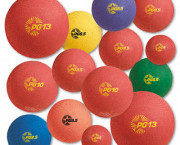 Playground Ball Set, Multi-Size, Multi-Color, Nylon, 12/Set