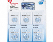 Bidex Replacement Blades for Rotary Trimmers, Assorted Cuts, 6/Set