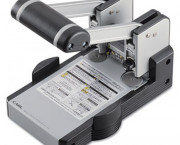 100-Sheet Heavy-Duty XHC-2100 Two-Hole Punch, 9/32 Diameter Hole, Blue/Gray