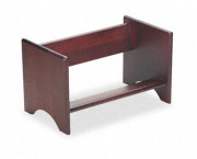 Binder Rack, Wood, 17 1/4 x 10 x 10, Mahogany Finish