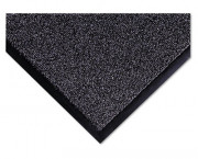 Cross-Over Indoor/Outdoor Wiper/Scraper Mat, Olefin/Poly, 36 x 60, Gray
