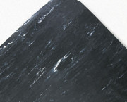 Cushion-Step Mat, Rubber, 36 x 60, Marbleized Black