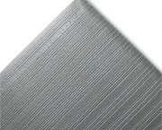 Ribbed Antifatigue Mat, Vinyl, 27 x 36, Gray