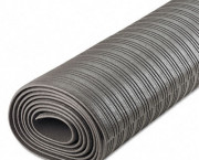 Ribbed Antifatigue Mat, Vinyl, 36 x 120, Gray