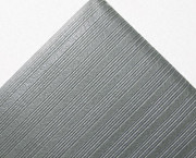 Ribbed Antifatigue Mat, Vinyl, 36 x 60, Gray