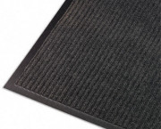 Needle Rib Wipe & Scrape Mat, Polypropylene, 36 x 120, Gray