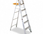 #428 Six-Foot Folding Aluminum Step Ladder, Green