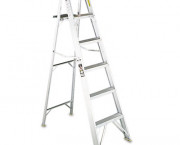 #428 Eight-Foot Folding Aluminum Step Ladder, Yellow