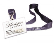 Click-Fold Convex Name Badge Holder, Horizontal, 3 3/4w x 2 1/4h, Clear, 10/Pack