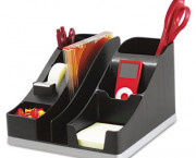 All-In-One Caddy, 8 x 9 1/4 x 5 1/4, Black/Silver