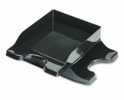 Docutray Multi-Directional Stacking Tray Set, Two Tier, Polystyrene, Black