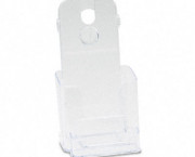 DocuHolder for Countertop or Wall Mount Use, 4-3/8w x 4-1/8d x 7-3/4h, Clear