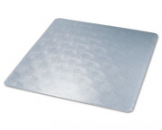 ExecuMat Studded Beveled Chair Mat, High Pile Carpet, 60w x 60l, Clear