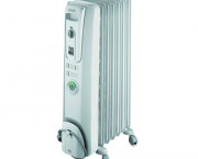 ComforTemp Oil-Filled Radiator, Off-White, 13.8 x 9.1 x 25.2