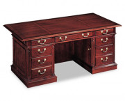 Keswick Collection Executive Double Pedestal Desk, 72w x 36d x 30h, Cherry