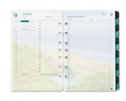 Coastlines Dated Two-Page-per-Day Organizer Refill, 5-1/2 x 8-1/2