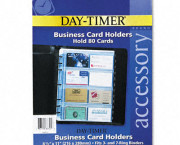 Business Card Holders for Looseleaf Planners, 8 1/2 x 11, 5/Pack