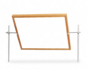 Optional Mirror/Markerboard for Mobile Tables, 27-3/4w x 20-3/4h, Oak Frame