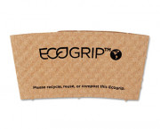 EcoGrip Renewable Resource Compostable/Recyclable Cup Sleeve, Kraft, 1300/Ctn