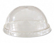Compostable Cold Drink Cup Lids, Dome, Clear, 1000/Ctn