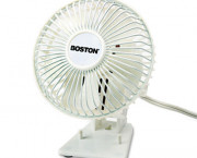4-inch Two-Speed Personal Desk Fan, Plastic, White