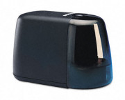 Compact Desktop Battery-Operated Pencil Sharpener, Black