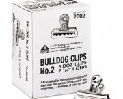 Bulldog Clips, Steel, 1/2