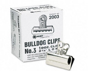 Bulldog Clips, Steel, 7/8