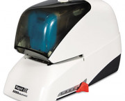 5050 Heavy-Duty Flat Clinch Electric Stapler, 50-Sheet Capacity, White