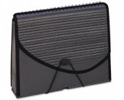 13-Pocket Expanding Spiral File, Letter, Foam Poly, Smoke