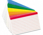 Color Coded Bar Ruled Index Cards, 3 x 5, Assorted Colors, 100/Pack