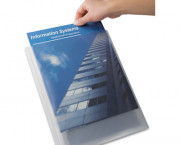 I-Organize Display Book, Five Pockets, Letter Size, Clear