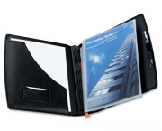 I-Organize Presentation Binder, Four Storage Channels, Letter Size, Black