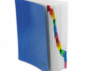 Expandable Desk File, 1-31 Index, Letter Size, Acrylic-Coated PressGuard, Blue