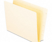 1 1/2 Inch Expansion Folders, Straight Cut End Tab, Letter, Manila, 50/Box