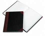 Columnar Book with Quadrille Rule, Black, 150 Pages, 10 3/8 x 8 1/8