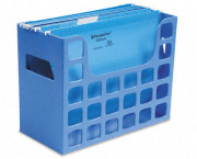 DecoFlex Letter Size Desktop Hanging File, Plastic, 12 1/4 x 6 x 9 1/2, Blue