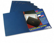 Certificate Holder, 12-1/2 x 9-3/4, Dark Blue, 5/Pack