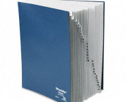 Desk File, 1-31 Index, Letter Size, Acrylic-Coated Pressboard, Black/Blue