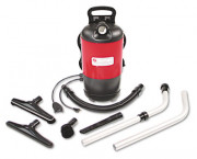Commercial Backpack Vacuum, 11.5 lbs, Red