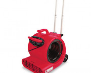 Commercial Three-Speed Air Mover w/Built-on Dolly, Red