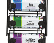 3-Unit Rack for Large Responder Packs, Steel, Black