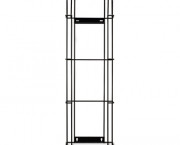 10-Unit Dispenser Rack for Large Emergency Packs, Steel, Black