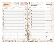 Blooms Dated Weekly/Monthly Planner Refill, January-December, 5-1/2 x 8-1/2