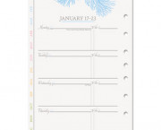 Botanica Weekly Planner Refill, 5-1/2 x 8-1/2
