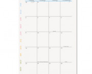 Botanica Monthly Calendar Refill, 5-1/2 x 8-1/2